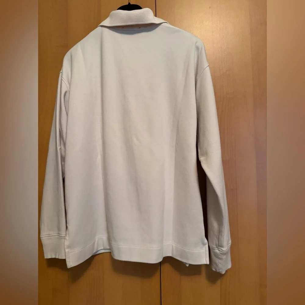 AYR Soft Cream Long Sleeve Sweater Polo - Picture 2 of 5